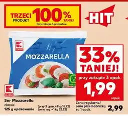 Kaufland Ser mozzarella classic K-Classic oferta