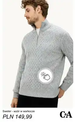 C&A Sweter wzór w warkocze C & A oferta