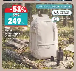 Biedronka Plecak kompresyjny Compresa z pompką beżowy Wings oferta