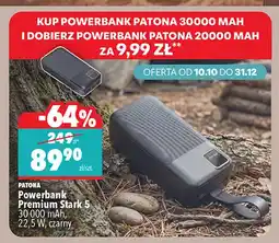 Biedronka Powerbank Premium Stark 5 czarny Patona oferta