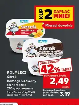 Kaufland Serek homogenizowany waniliowy Rolmlecz oferta