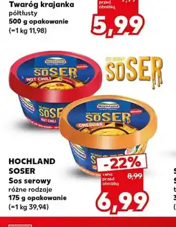 Kaufland Sos serowy Soser Hot Chili Hochland oferta