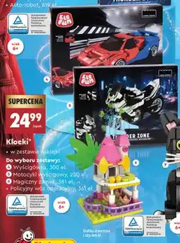 Biedronka Klocki Motocykl wyścigowy 250 el. Elefun oferta