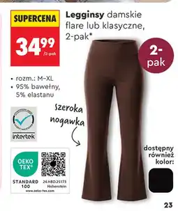 Biedronka Legginsy damskie flare 2-pak oferta