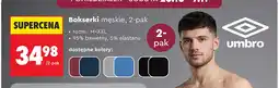 Biedronka Bokserki męskie 2-pak Umbro oferta