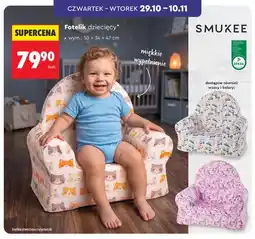 Biedronka Fotelik dziecięcy 50x34x47 cm Smukee oferta