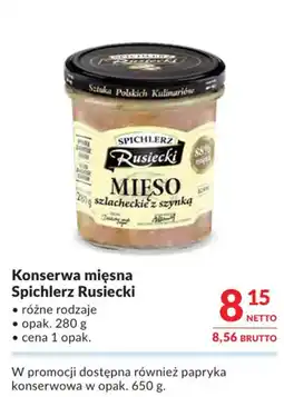 Makro Konserwa mięsna Spichlerz Rusiecki oferta