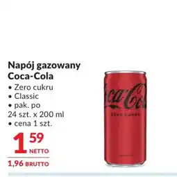Makro Napój gazowany Coca-Cola Zero cukru Classic oferta