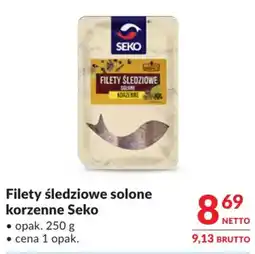 Makro Filety śledziowe solone korzenne Seko oferta