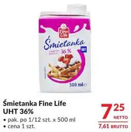 Makro Śmietanka Fine Life UHT 36% oferta