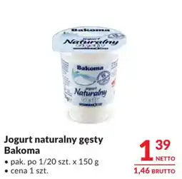 Makro Jogurt naturalny gęsty Bakoma oferta