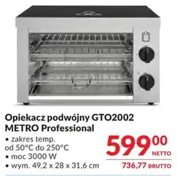 Makro Opiekacz podwójny GTO2002 METRO Professional oferta