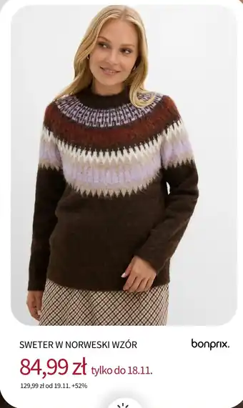 SWETER W NORWESKI WZÓR