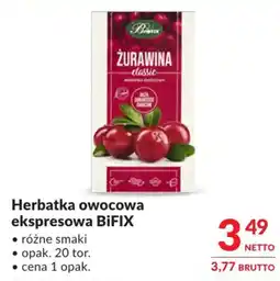 Makro Herbatka owocowa ekspresowa BiFIX oferta
