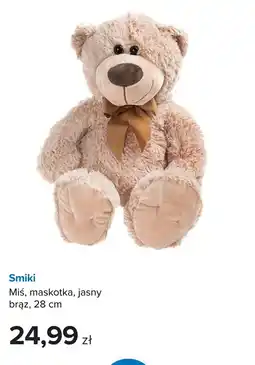 Smyk Smiki Miś, maskotka, jasny brąz oferta