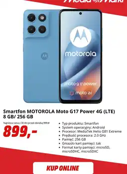 Media Markt Smartfon MOTOROLA Moto G17 Power 4G (LTE) oferta