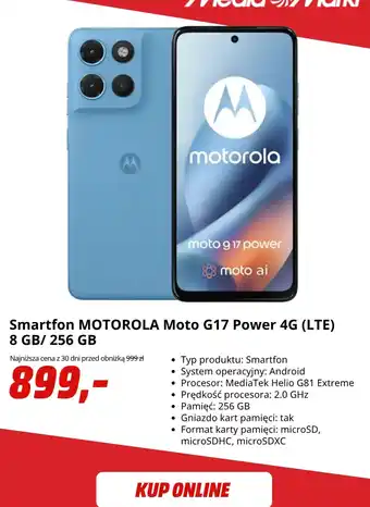 Smartfon MOTOROLA Moto G17 Power 4G (LTE)