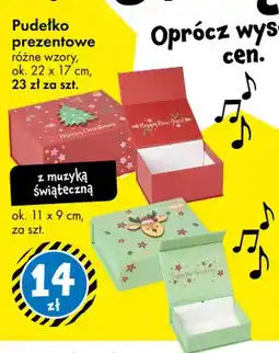 Tedi Pudełko prezentowe z muzyką świąteczną ok. 11x9 cm oferta