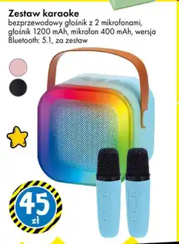 Tedi Zestaw karaoke bezprzewodowy głośnik z 2 mikrofonami oferta