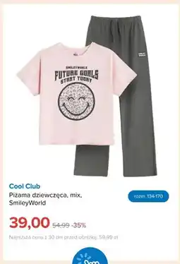 Smyk Piżama dziewczęca SmileyWorld Cool Club oferta