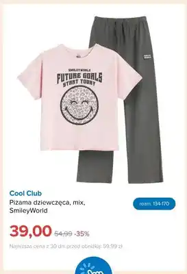 Piżama dziewczęca SmileyWorld Cool Club