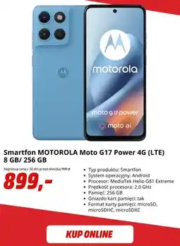 Media Markt Smartfon Motorola Moto G17 Power 4 g (LTE) 8 GB/ 256 Gb oferta
