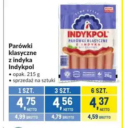 Makro Parówki klasyczne z indyka Indykpol oferta