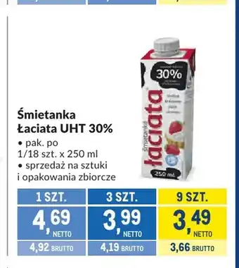 Śmietanka UHT Łaciata 30%