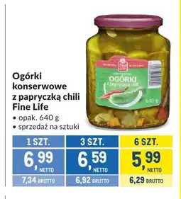 Makro Ogórki konserwowe z papryczką chili Fine Life oferta
