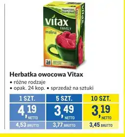 Makro Herbatka owocowa Vitax oferta
