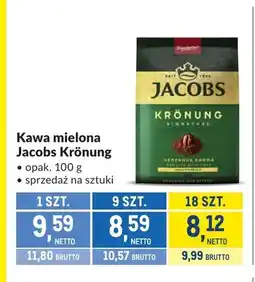 Makro Kawa mielona Jacobs Krönung oferta
