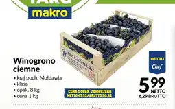 Makro Winogrona ciemne Metro Chef oferta