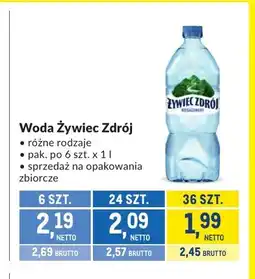 Makro Woda Żywiec Zdrój oferta
