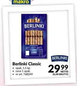 Makro Parówki Berlinki Classic oferta