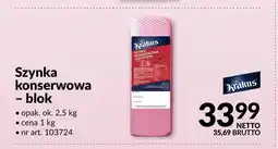 Makro Szynka konserwowa blok Krakus oferta
