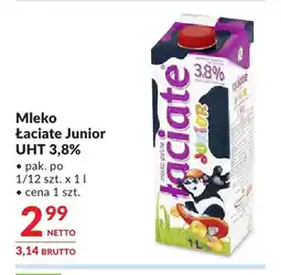 Makro Mleko UHT Łaciate Junior 3,8% oferta