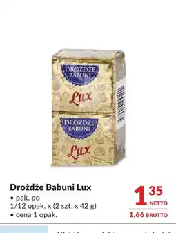 Makro Drożdże Babuni Lux 2-pak oferta
