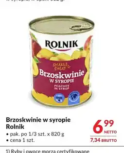 Makro Brzoskwinie w syropie Rolnik oferta