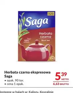Makro Herbata czarna ekspresowa Saga oferta