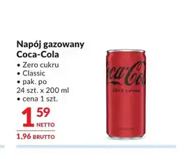 Makro Napój gazowany Coca-Cola Zero cukru oferta