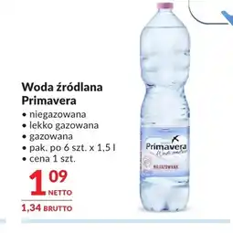 Makro Woda źródlana niegazowana Primavera oferta