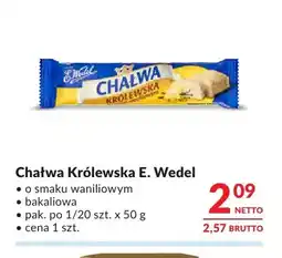 Makro Chałwa Królewska o smaku waniliowym oferta