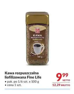Makro Kawa rozpuszczalna liofilizowana Fine Life oferta