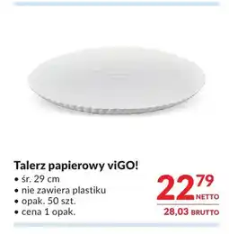 Makro Talerz papierowy viGO! oferta