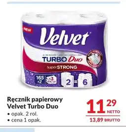 Makro Ręcznik papierowy Velvet Turbo Duo 2-pak oferta