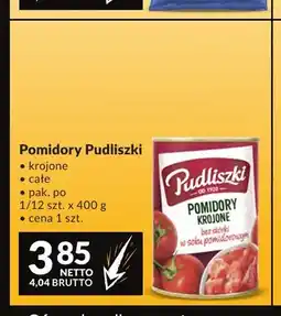 Makro Pomidory całe Pudliszki oferta