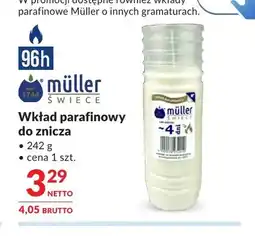 Makro Wkład parafinowy do znicza Müller Świece oferta