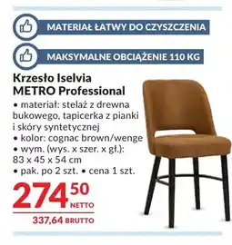 Makro Krzesło Iselvia Metro Professional oferta