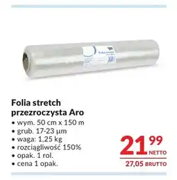 Makro Folia stretch przezroczysta Aro oferta