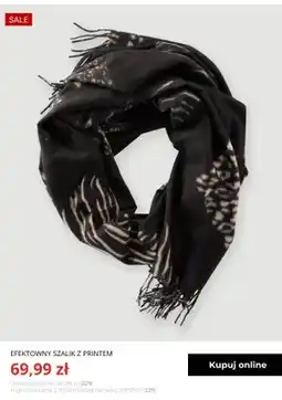 Greenpoint Efektowny szalik z printem Greenpoint oferta